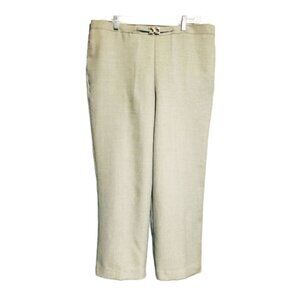 Alfred Dunner Women's Pant Pastel Green Straight Leg Pull - Tiktok Viral Style